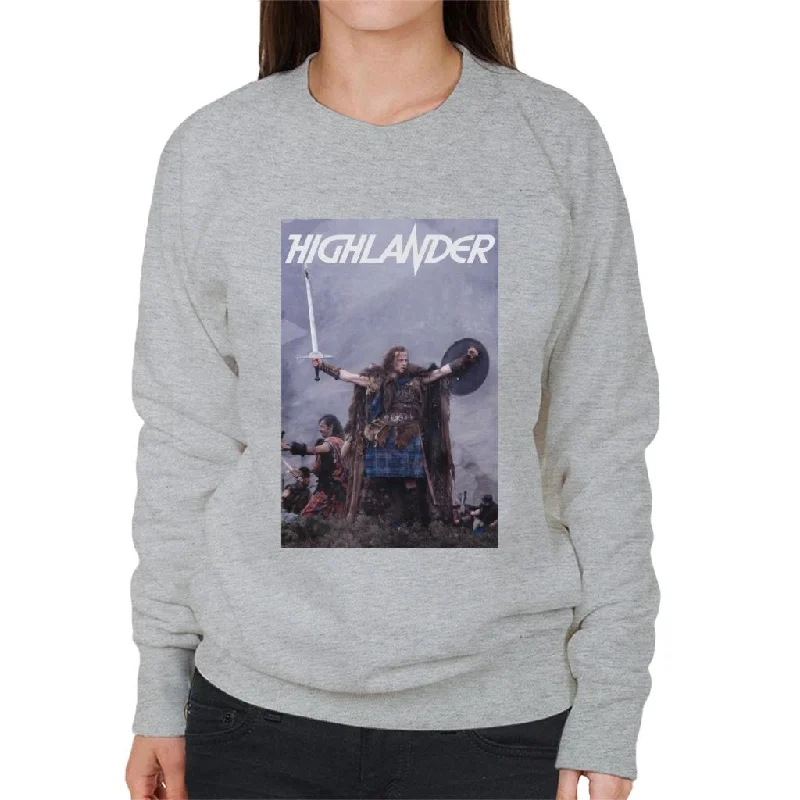 Highlander 1986 Connor MacLeod Women's Sweatshirt Hoodie with Snap Buttons Easy Quick Highlander 1986 Connor MacLeod Women's Sweatshirt Hoodie with Snap Buttons Easy Quick