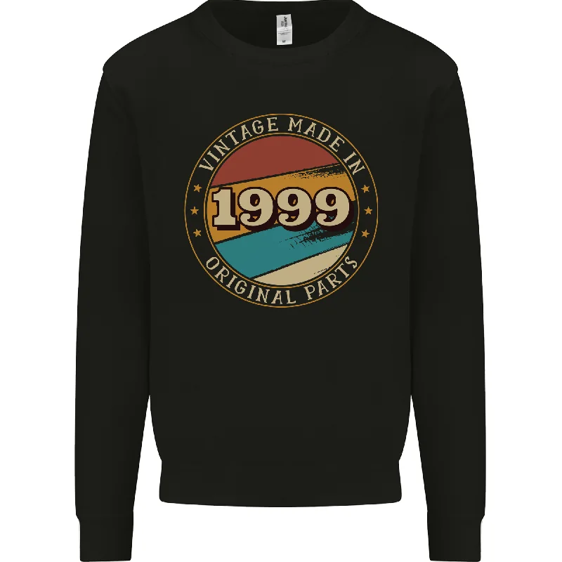 25th Birthday Vintage Made In 1999 Mens Sweatshirt Jumper Hoodie Dress Longline Feminine 25th Birthday Vintage Made In 1999 Mens Sweatshirt Jumper Hoodie Dress Longline Feminine