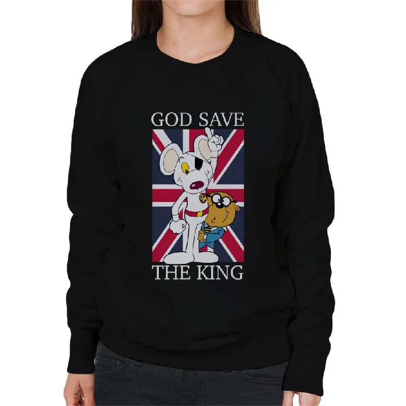 Danger Mouse God Save The King Women's Sweatshirt Hoodie with Double Zipper Versatile Adjustable Danger Mouse God Save The King Women's Sweatshirt Hoodie with Double Zipper Versatile Adjustable