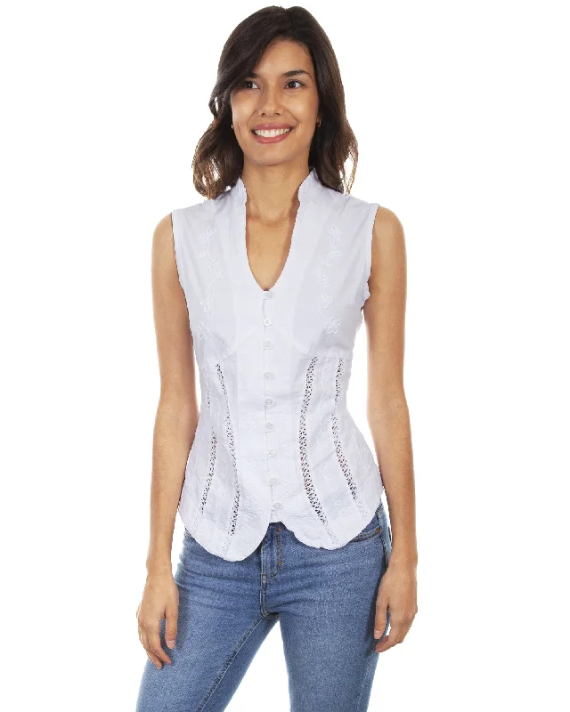 Women's Sleeveless Blouse Modern Work Blouse