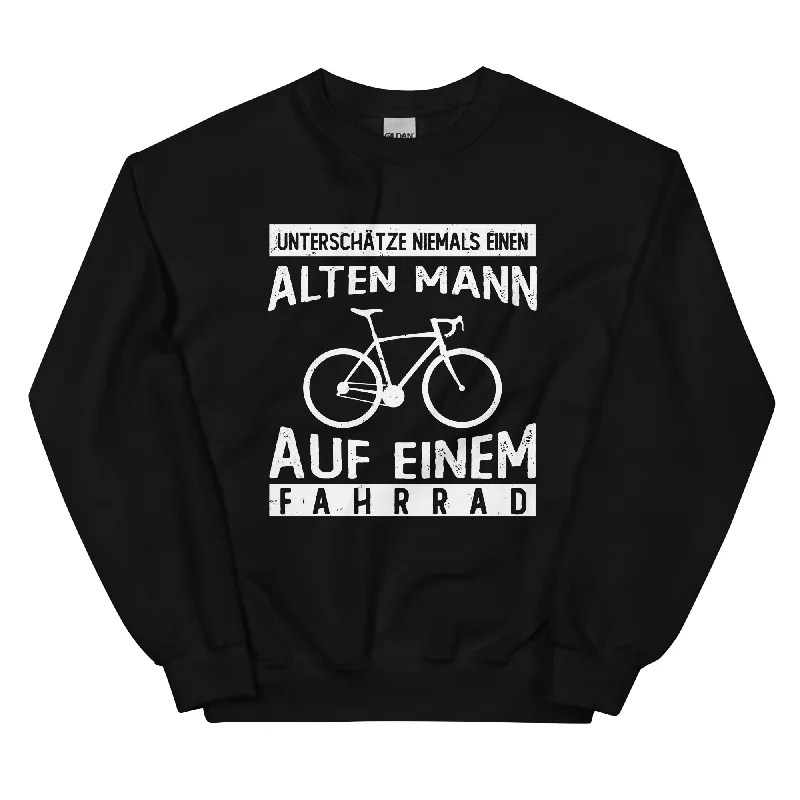 Alter Mann Auf Einem Fahrrad - Sweatshirt (Unisex) Hoodie with Double Zipper Versatile Adjustable Alter Mann Auf Einem Fahrrad - Sweatshirt (Unisex) Hoodie with Double Zipper Versatile Adjustable