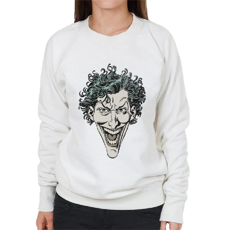 Batman The Joker Character Head Women's Sweatshirt Hoodie with Belted Waist Structured Tailored Batman The Joker Character Head Women's Sweatshirt Hoodie with Belted Waist Structured Tailored