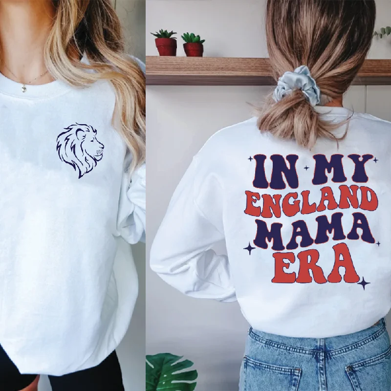 In My England Mama Era Front & Back Graphic Sweatshirt Hoodie Sweatshirt Pullover