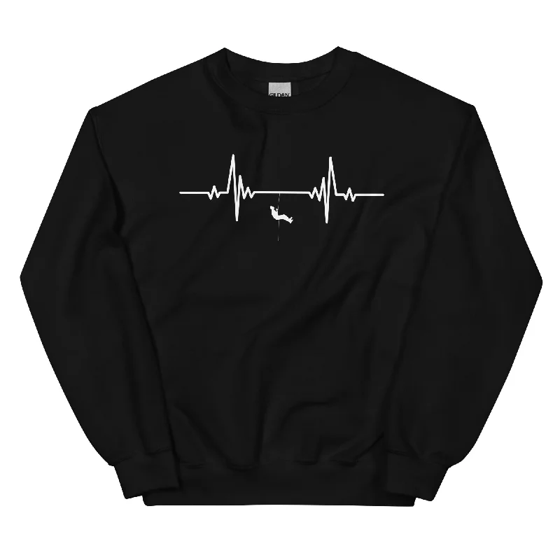 Heartbeat Sport Rock Climbing - Sweatshirt (Unisex) Hoodie with Puffed Sleeves Voluminous Trendy Heartbeat Sport Rock Climbing - Sweatshirt (Unisex) Hoodie with Puffed Sleeves Voluminous Trendy