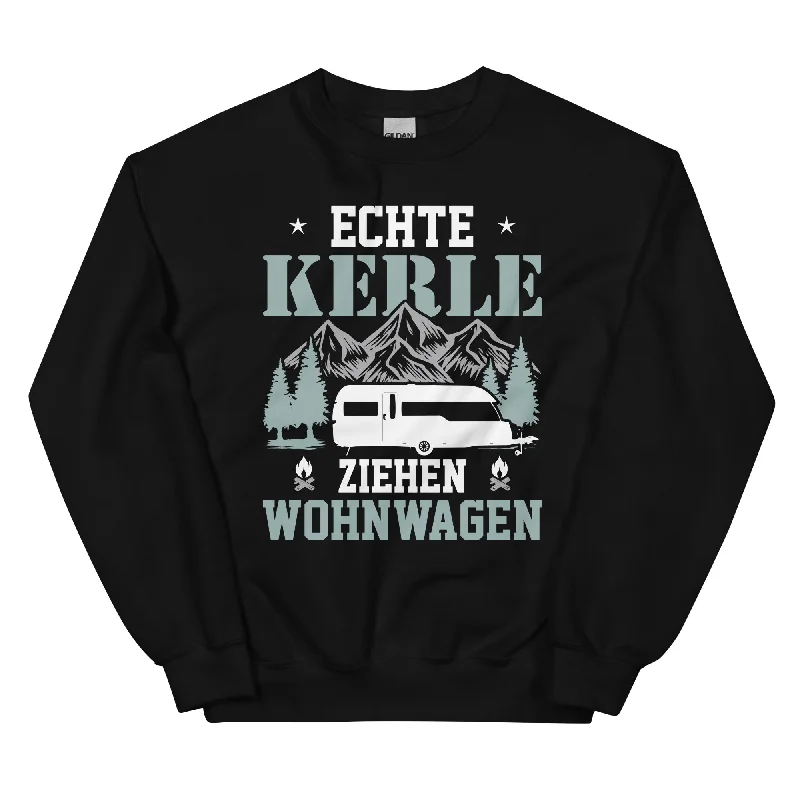 Echte Kerle Ziehen Wohnwagen - Sweatshirt (Unisex) Hoodie with Emblem Brand Identity Echte Kerle Ziehen Wohnwagen - Sweatshirt (Unisex) Hoodie with Emblem Brand Identity