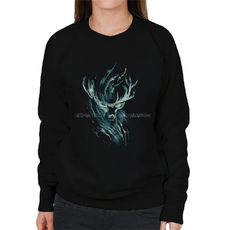Harry Potter And The Prisoner Of Azkaban Deer Expecto Patronum Women's Sweatshirt Hoodie with V-Neck Classic Versatile Harry Potter And The Prisoner Of Azkaban Deer Expecto Patronum Women's Sweatshirt Hoodie with V-Neck Classic Versatile
