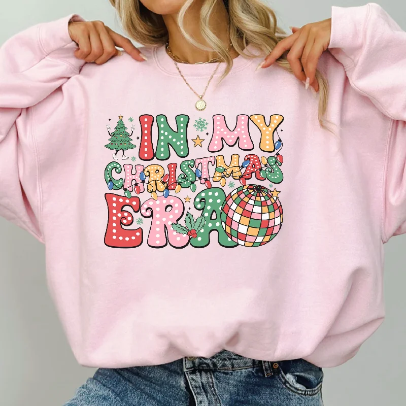 In My Christmas Era Women's Sweatshirt Hoodie with Pocket Utility Practical