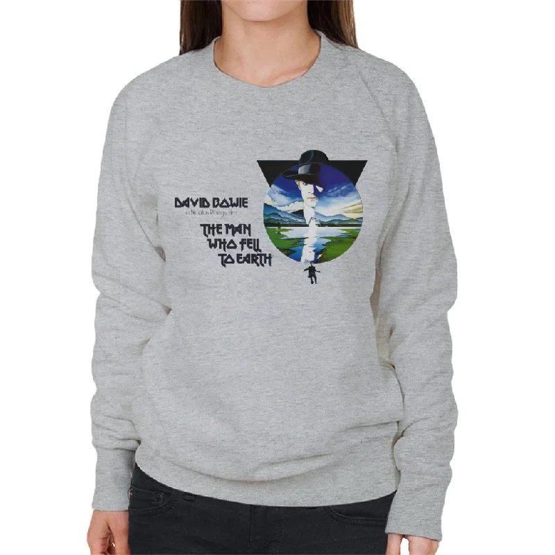The Man Who Fell To Earth David Bowie Women's Sweatshirt Hoodie with Drawcord Adjustable Secure The Man Who Fell To Earth David Bowie Women's Sweatshirt Hoodie with Drawcord Adjustable Secure