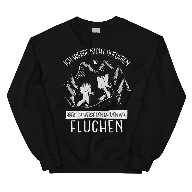 Ich Werde Nicht Aufgeben - Sweatshirt (Unisex) Hoodie with Rhinestones Sparkly Elegant Ich Werde Nicht Aufgeben - Sweatshirt (Unisex) Hoodie with Rhinestones Sparkly Elegant