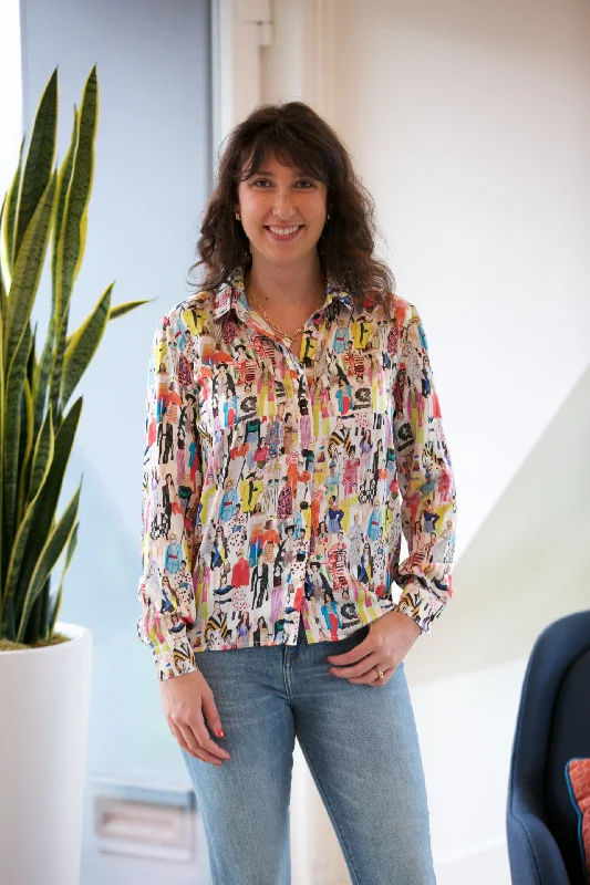Sarah Donofrio Sam Blouse Sleeveless Chiffon Blouse