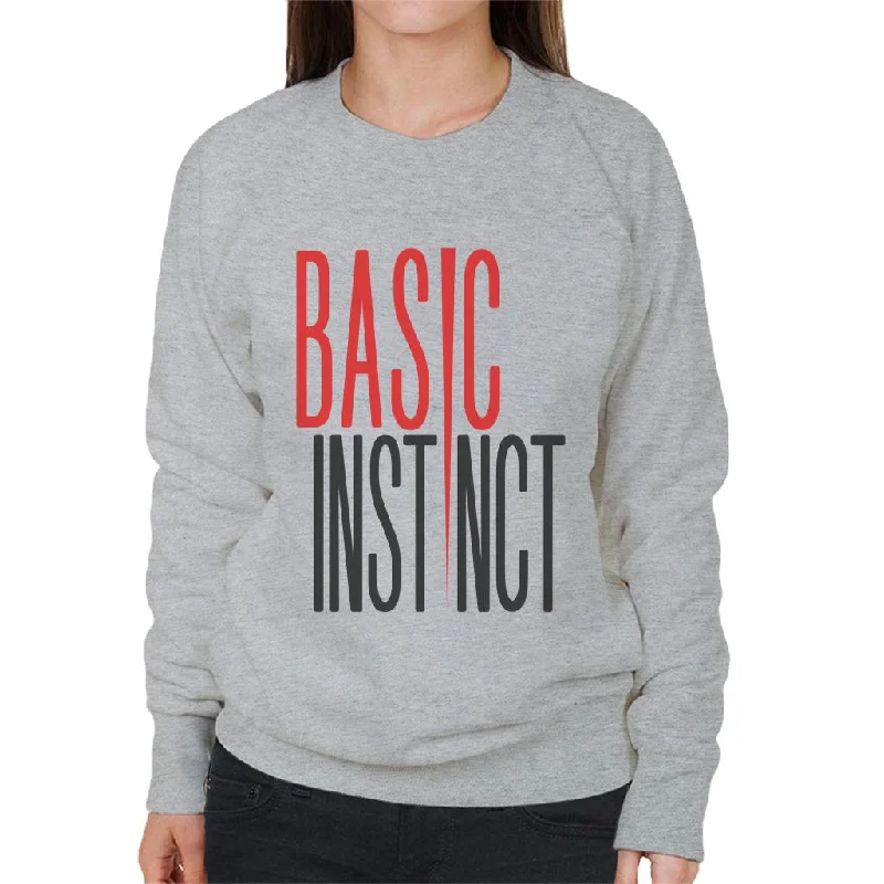 Basic Instinct Ice Pick Logo Women's Sweatshirt Hoodie with Velcro Closure Adjustable Secure Basic Instinct Ice Pick Logo Women's Sweatshirt Hoodie with Velcro Closure Adjustable Secure