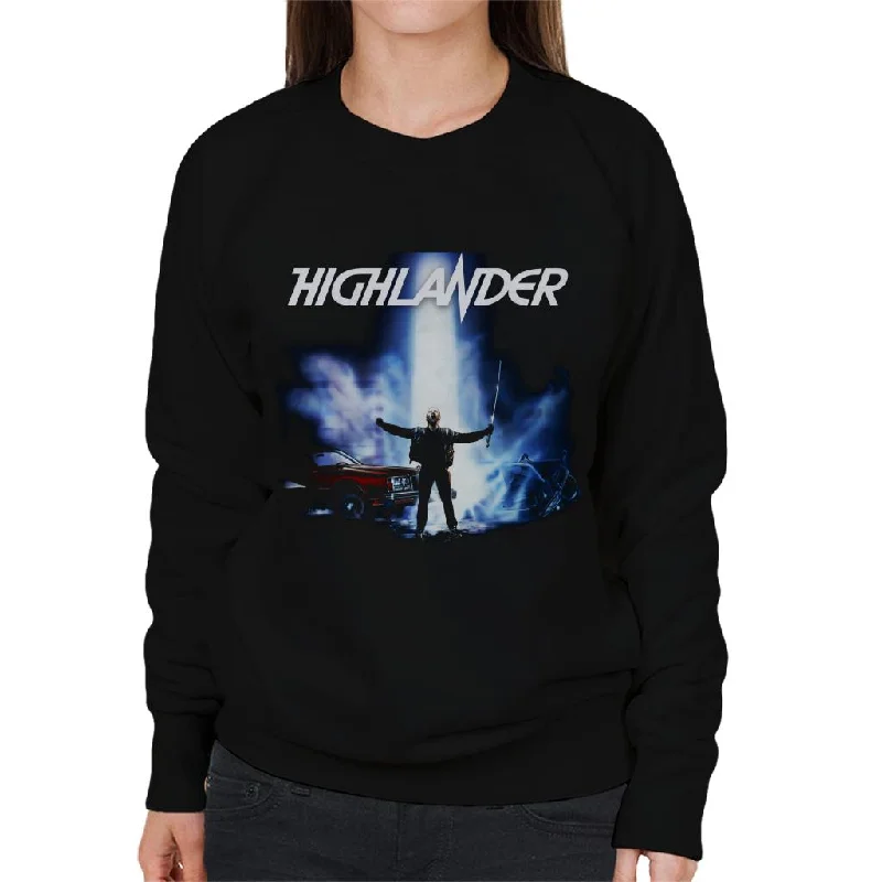 Highlander 1986 Everyday Heroes Women's Sweatshirt Hoodie with Hem Ribbing Snug Secure Highlander 1986 Everyday Heroes Women's Sweatshirt Hoodie with Hem Ribbing Snug Secure