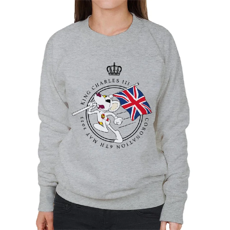 Danger Mouse King Charles III Coronation 2023 Women's Sweatshirt Hoodie with Reflective Safety Nightwear Danger Mouse King Charles III Coronation 2023 Women's Sweatshirt Hoodie with Reflective Safety Nightwear