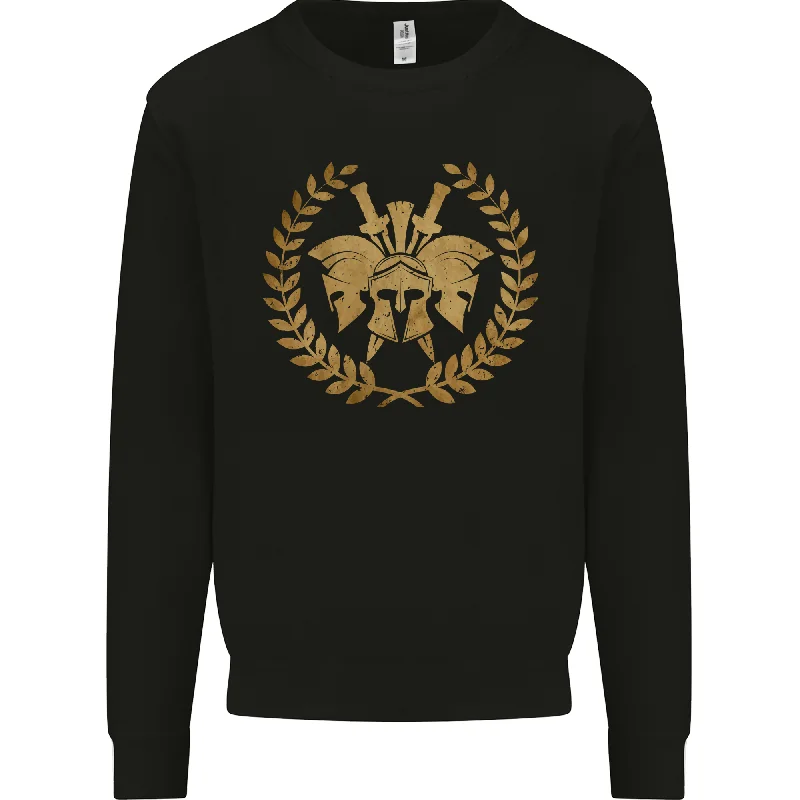 3 Sparta Helmets Gym Bodybuilding Training Mens Sweatshirt Jumper Hoodie with Puffed Sleeves Voluminous Trendy 3 Sparta Helmets Gym Bodybuilding Training Mens Sweatshirt Jumper Hoodie with Puffed Sleeves Voluminous Trendy