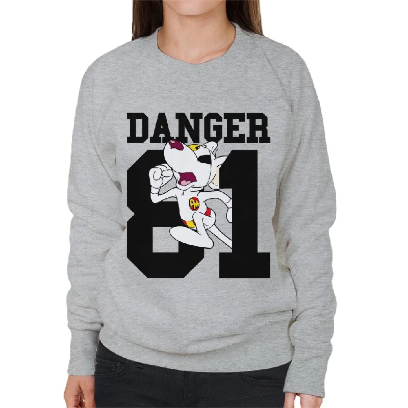 Danger Mouse Running 81 Women's Sweatshirt Hoodie with Elastic Waist Stretchable Comfortable Danger Mouse Running 81 Women's Sweatshirt Hoodie with Elastic Waist Stretchable Comfortable
