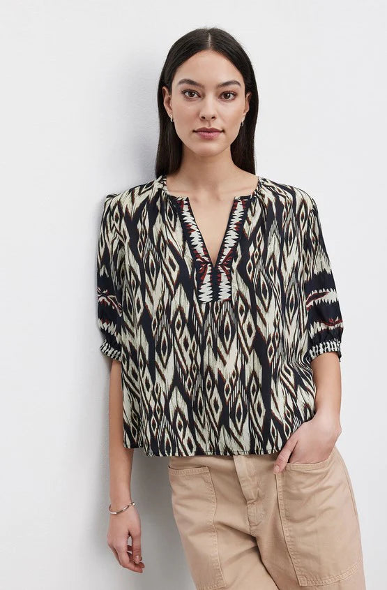 Velvet - Beatrice Blouse Semi-Sheer Blouse