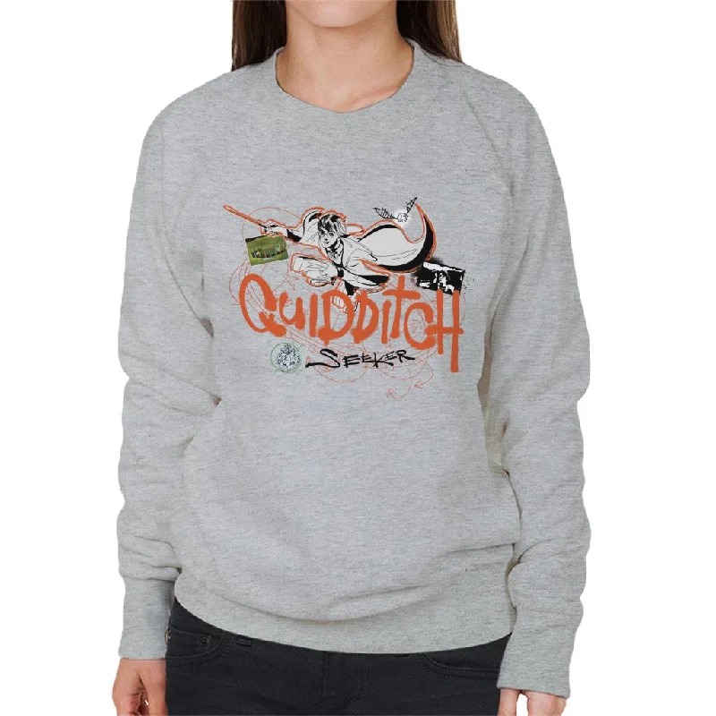 Harry Potter Quidditch The Seeker Women's Sweatshirt Hoodie Crop Top Short Trendy