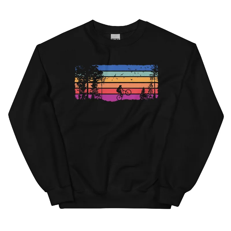Biker Vintage - Sweatshirt (Unisex) Hoodie with Batwing Sleeves Loose Dramatic
