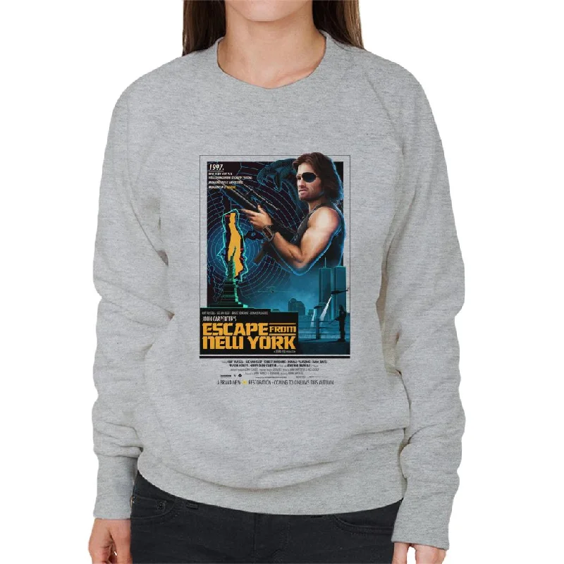 Escape From New York Snake Breaking In Is Insane Women's Sweatshirt Hoodie with Logo Branding Identity Escape From New York Snake Breaking In Is Insane Women's Sweatshirt Hoodie with Logo Branding Identity