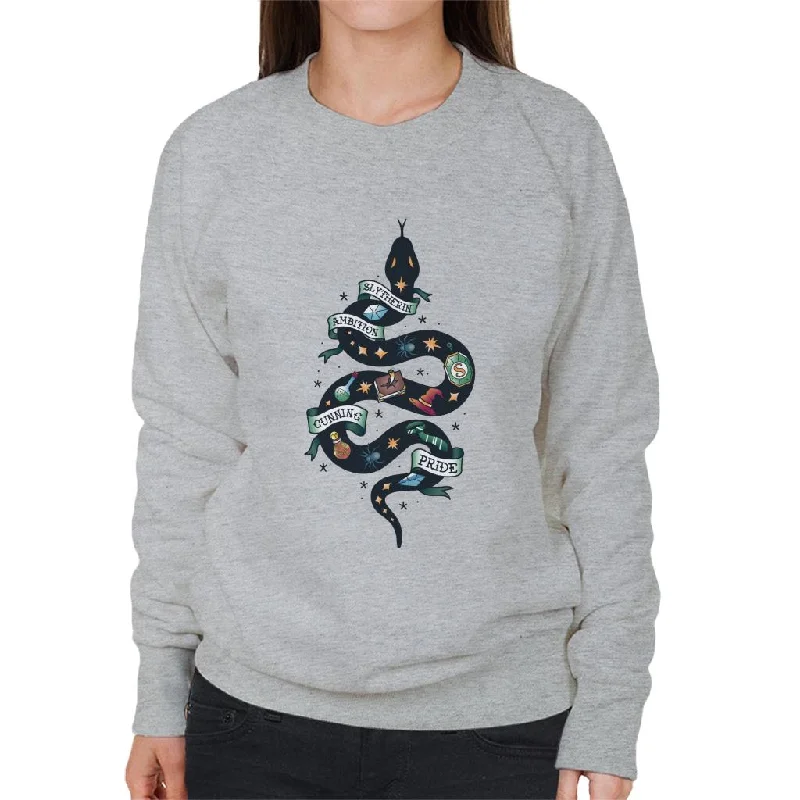 Harry Potter Serpent Of Slytherin Ambition Cunning Pride Women's Sweatshirt Hoodie with Mesh Breathable Sporty Harry Potter Serpent Of Slytherin Ambition Cunning Pride Women's Sweatshirt Hoodie with Mesh Breathable Sporty