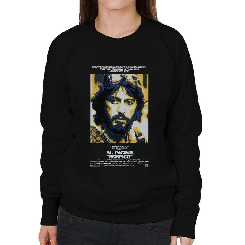 Serpico The Most Dangerous Man Alive Women's Sweatshirt Hoodie with Longline Fit Extended Stylish Serpico The Most Dangerous Man Alive Women's Sweatshirt Hoodie with Longline Fit Extended Stylish