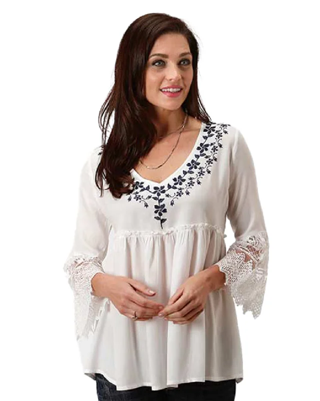 Women's Floral Peasant Blouse Sleeveless Chiffon Blouse