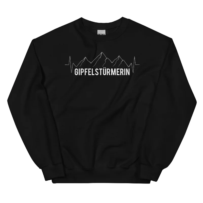 Gipfelstürmerin - Sweatshirt (Unisex) Cotton Hoodie Fleece Lining Warmth