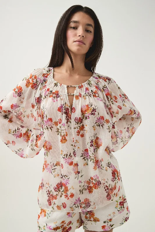 Cyma Blouse Embroidered Floral Blouse