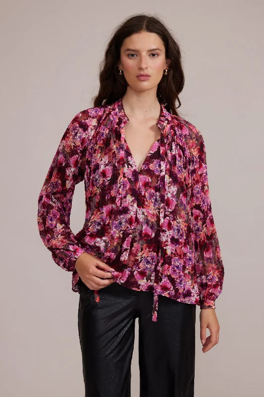 Lucy Paris Femine Floral Blouse Feminine Pastel Blouse
