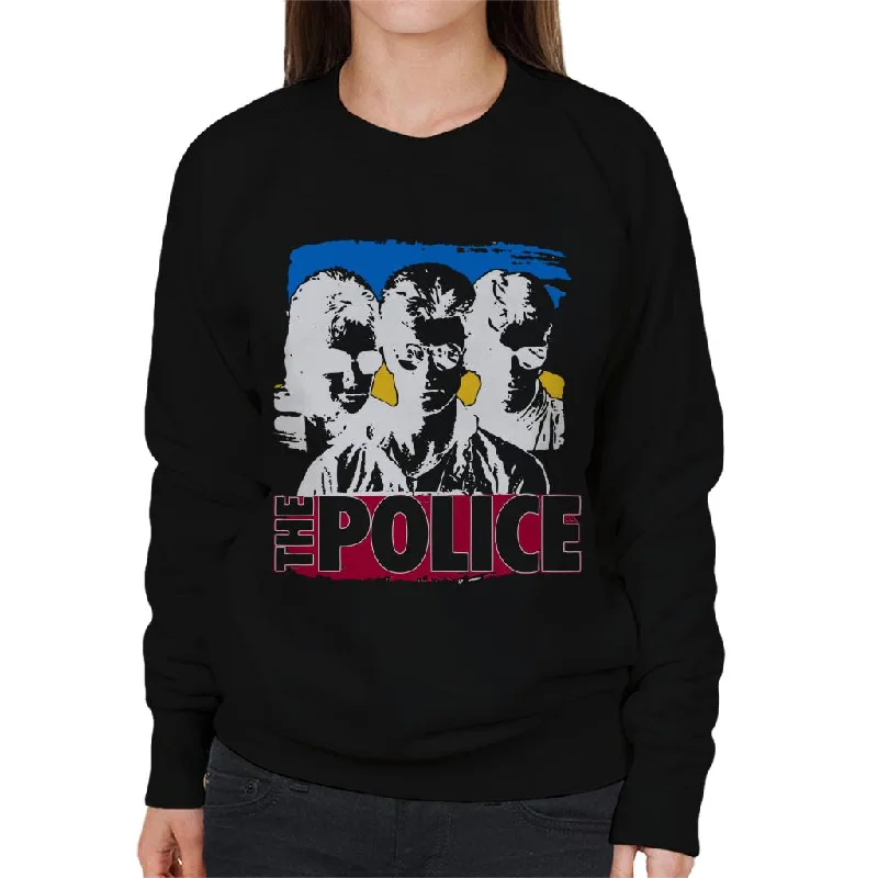 The Police Bandmates Wearing Sunglasses Women's Sweatshirt Hoodie with Mesh Breathable Sporty