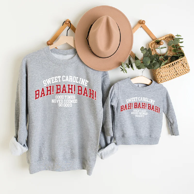 Sweet Caroline Matching Graphic Heather Grey Sweatshirts Hoodie with Thumb Holes Functional Cozy Sweet Caroline Matching Graphic Heather Grey Sweatshirts Hoodie with Thumb Holes Functional Cozy