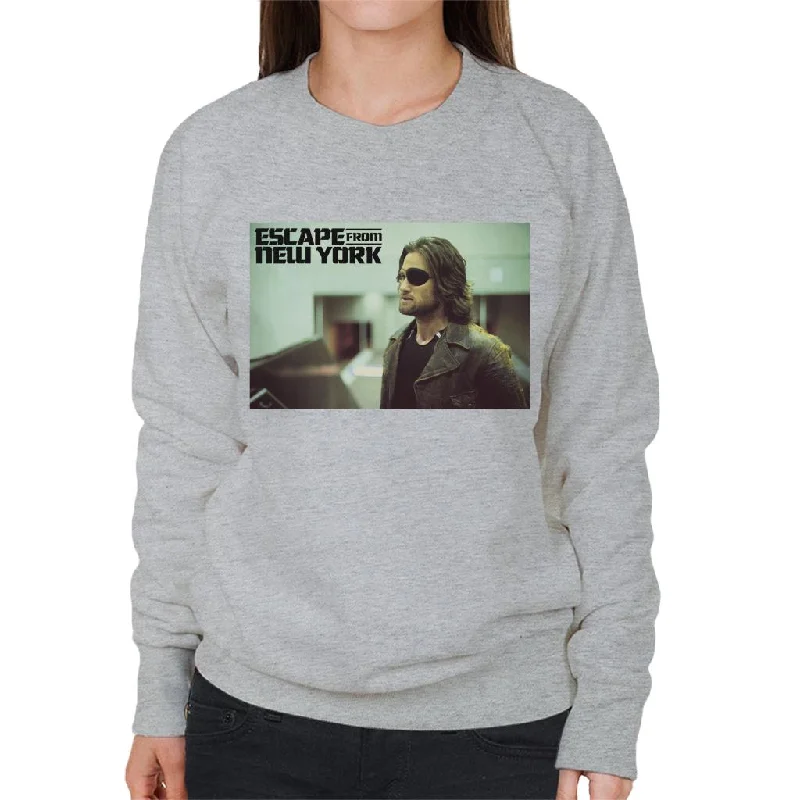 Escape From New York Snake Wearing Leather Jacket Women's Sweatshirt Hoodie with Ribbed Hem Stretchable Secure Escape From New York Snake Wearing Leather Jacket Women's Sweatshirt Hoodie with Ribbed Hem Stretchable Secure