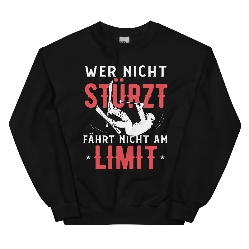 Wer Nicht Stürzt Fährt Nicht Am Limit - Sweatshirt (Unisex) Hoodie with Pattern Geometric Abstract Wer Nicht Stürzt Fährt Nicht Am Limit - Sweatshirt (Unisex) Hoodie with Pattern Geometric Abstract