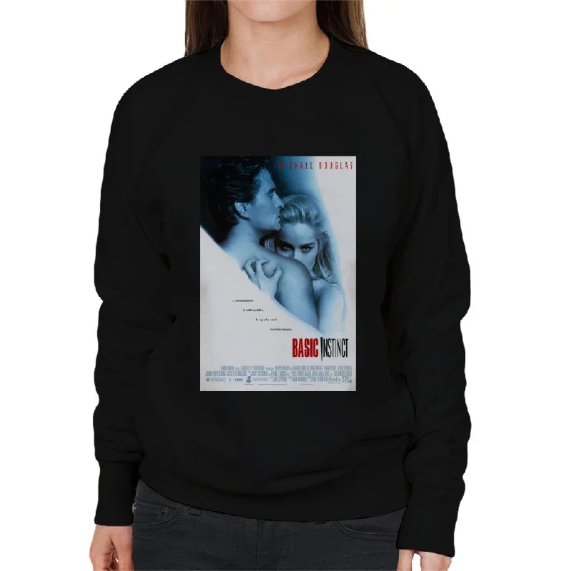 Basic Instinct Resist The Danger Theatrical Poster Women's Sweatshirt Hoodie with Back Slit Movement Comfort Basic Instinct Resist The Danger Theatrical Poster Women's Sweatshirt Hoodie with Back Slit Movement Comfort