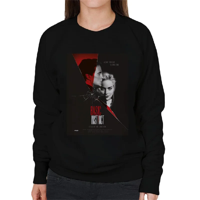 Basic Instinct Poster A Film By Paul Verhoeven Women's Sweatshirt Hoodie with Snap Buttons Easy Quick Basic Instinct Poster A Film By Paul Verhoeven Women's Sweatshirt Hoodie with Snap Buttons Easy Quick