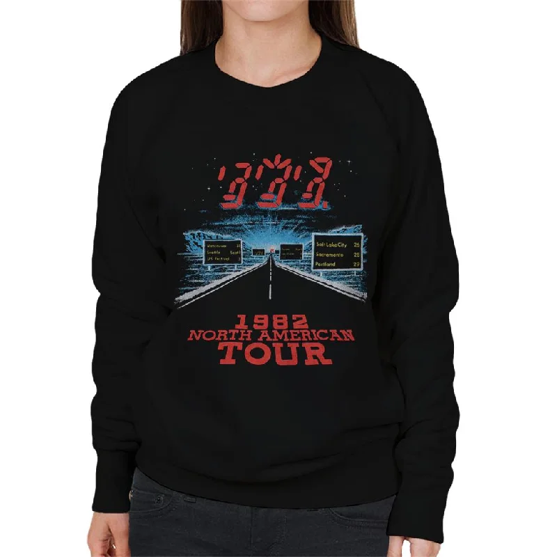 The Police 1982 North American Tour Women's Sweatshirt Hoodie with Turtle Neck Cozy Winter The Police 1982 North American Tour Women's Sweatshirt Hoodie with Turtle Neck Cozy Winter
