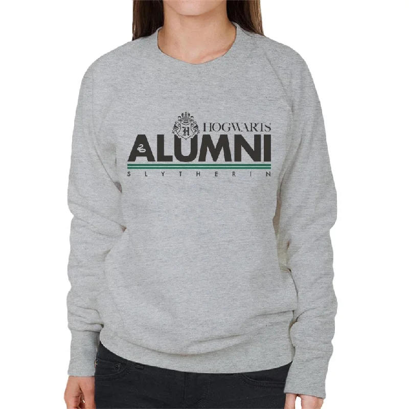 Harry Potter Hogwarts Alumni Slytherin Women's Sweatshirt Zip Hoodie Drawstring Kangaroo Pocket Harry Potter Hogwarts Alumni Slytherin Women's Sweatshirt Zip Hoodie Drawstring Kangaroo Pocket
