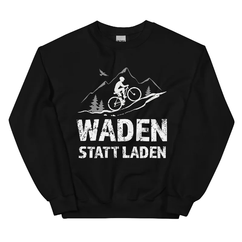 Waden Statt Laden - Sweatshirt (Unisex) Hoodie with Hem Contrast Bold Stylish