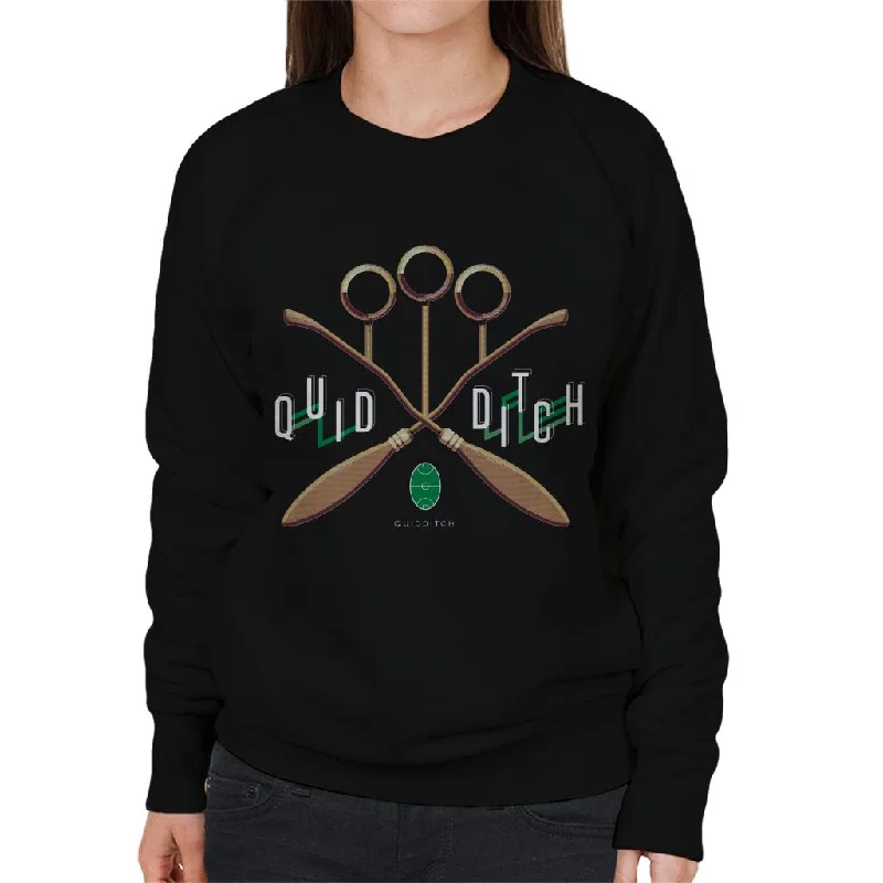 Harry Potter Quidditch Goalposts Women's Sweatshirt Hoodie with Elastic Waist Stretchable Comfortable Harry Potter Quidditch Goalposts Women's Sweatshirt Hoodie with Elastic Waist Stretchable Comfortable