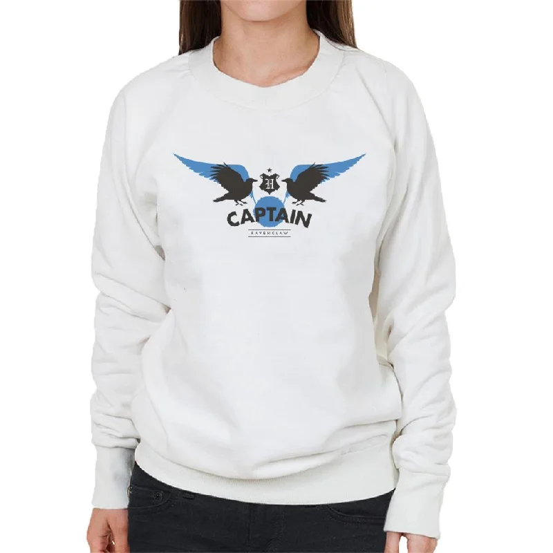 Harry Potter Golden Snitch Captain Ravenclaw Women's Sweatshirt Hoodie with Hem Lace Feminine Delicate Harry Potter Golden Snitch Captain Ravenclaw Women's Sweatshirt Hoodie with Hem Lace Feminine Delicate
