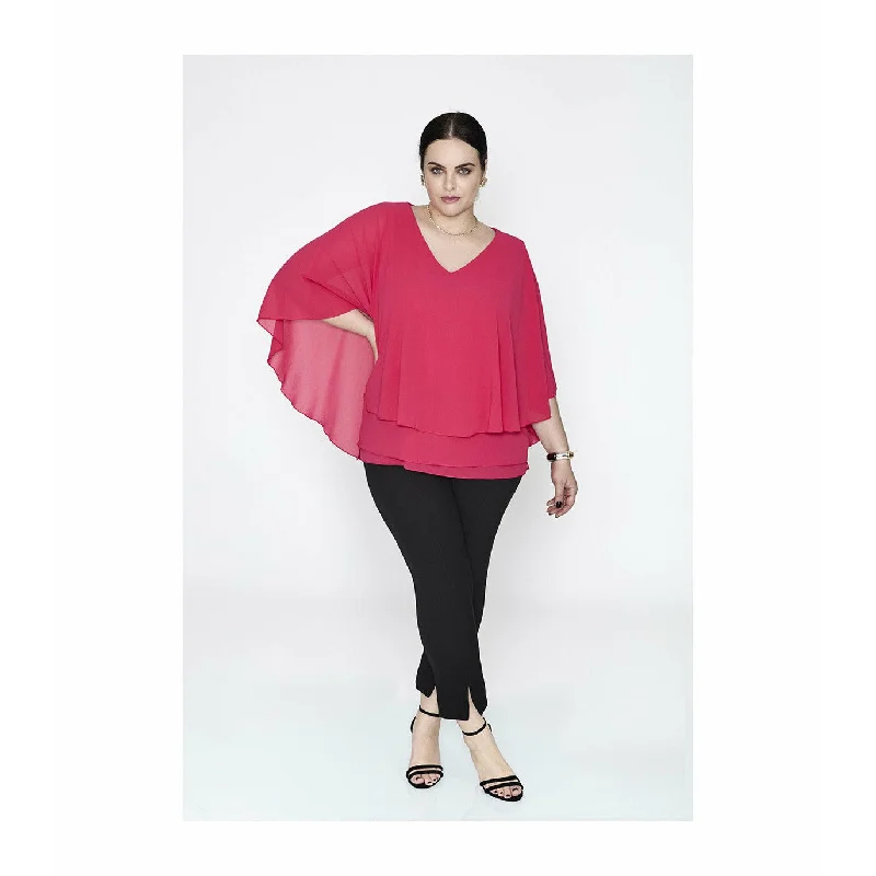 SPG Waterfall Blouse in Pink Pastel Color Blouse