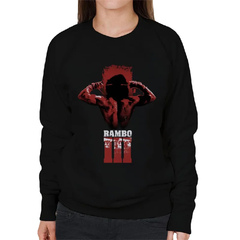 Rambo III Tying Headband Women's Sweatshirt Cotton Hoodie Fleece Lining Warmth