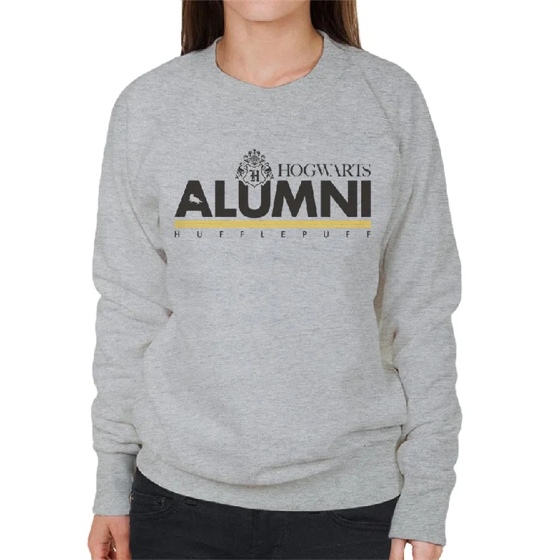Harry Potter Hogwarts Alumni Hufflepuff Women's Sweatshirt Hoodie with Patch Decorative Personalized Harry Potter Hogwarts Alumni Hufflepuff Women's Sweatshirt Hoodie with Patch Decorative Personalized