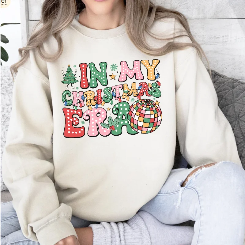 In My Christmas Era Women's Sweatshirt Hoodie Crop Top Short Trendy