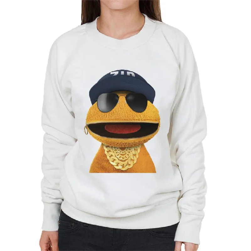 Rainbow 1972 Zippy Wearing Bling Women's Sweatshirt Hoodie with Emblem Brand Identity Rainbow 1972 Zippy Wearing Bling Women's Sweatshirt Hoodie with Emblem Brand Identity