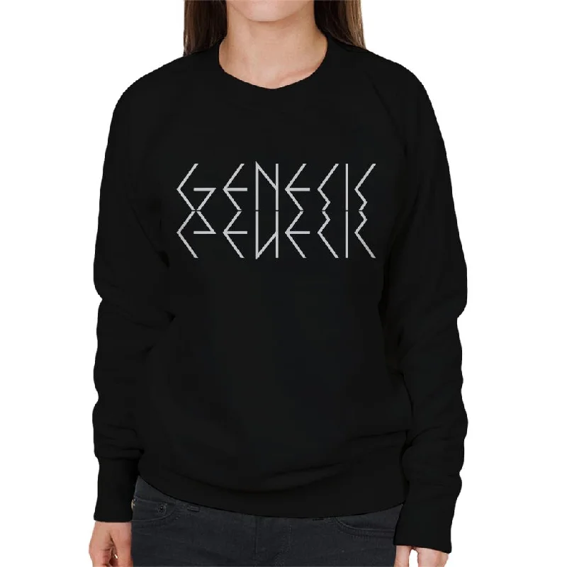 Genesis Reflection Logo Women's Sweatshirt Hoodie with Cuffed Sleeves Snug Secure