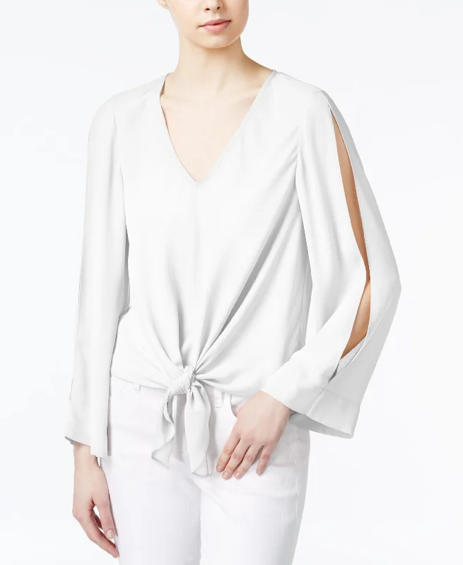 Rachel Rachel Roy Tie Front Cold Shoulder Blouse Sleeveless Summer Blouse