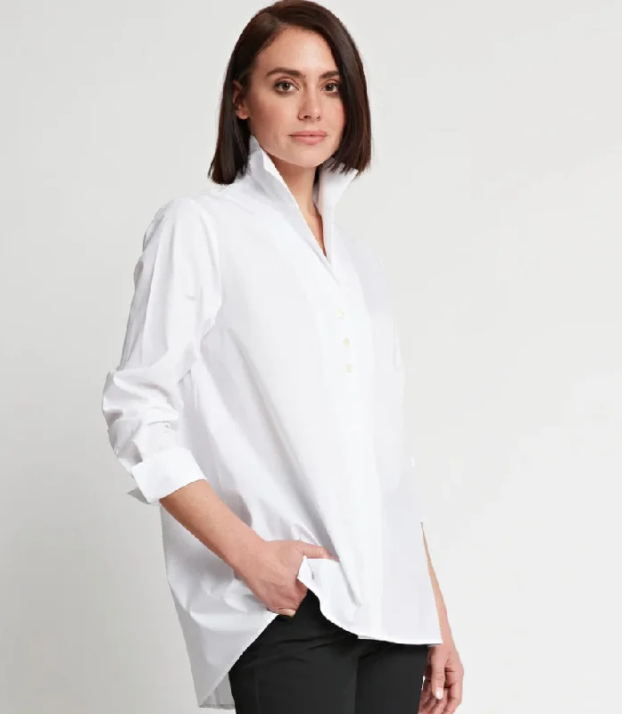 Betty Long Sleeve Blouse Pleated Collar Blouse
