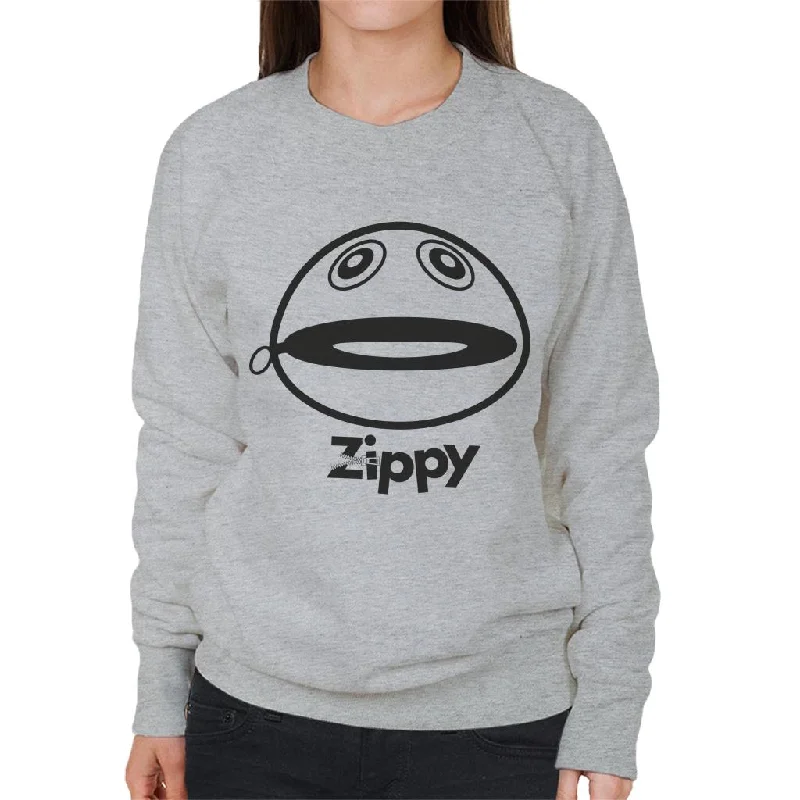 Rainbow Zippy Unzipped Women's Sweatshirt Hoodie with Longline Fit Extended Stylish