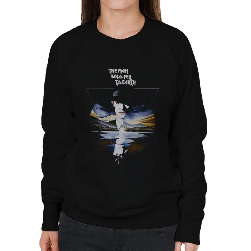 The Man Who Fell To Earth Theatrical Poster Women's Sweatshirt Hoodie with Patch Decorative Personalized The Man Who Fell To Earth Theatrical Poster Women's Sweatshirt Hoodie with Patch Decorative Personalized